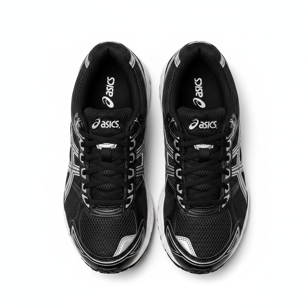 ASICS Gel-1130 Black Silver - Top View